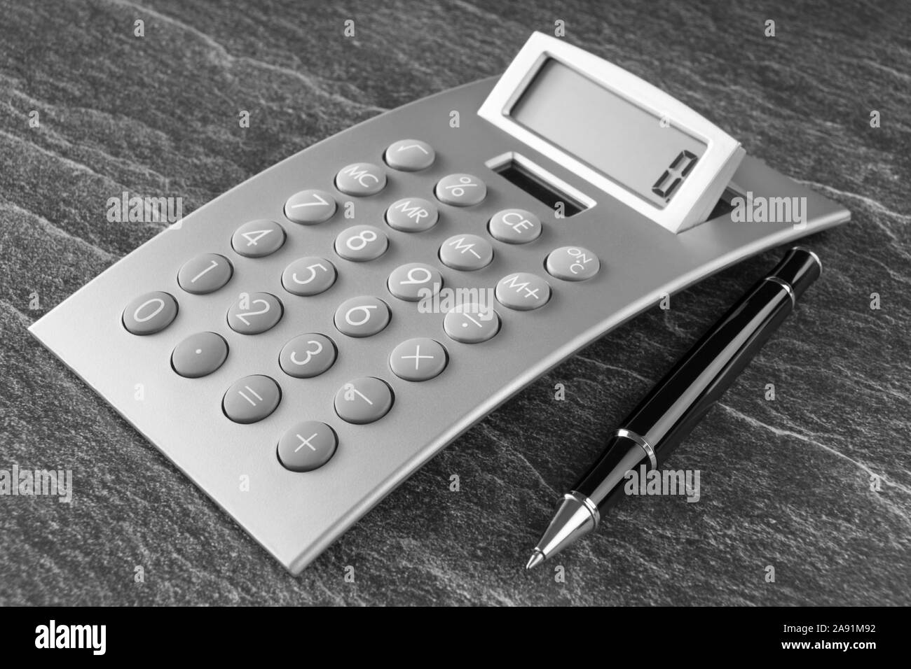 Calculator zero isolated against white background Stock Photo Alamy