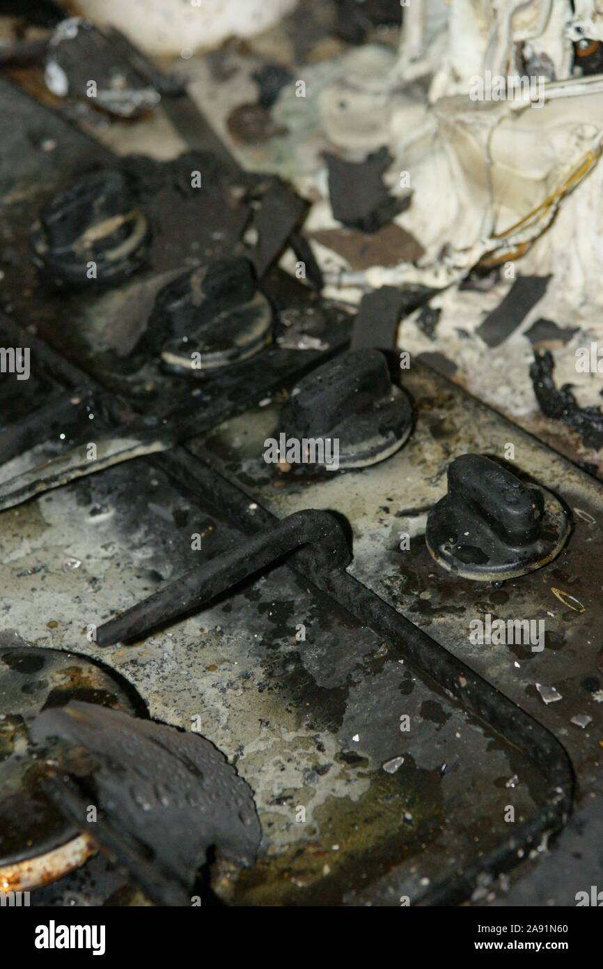 Kitchen fire damage hi-res stock photography and images - Alamy