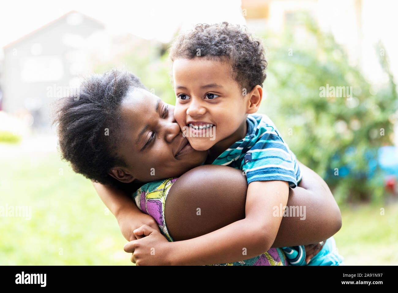 Mother with son Stock Photo