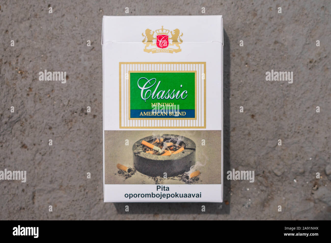 Foz do Iguacu, Brazil - Circa October 2019: Paraguayan cigarette of the  brand 