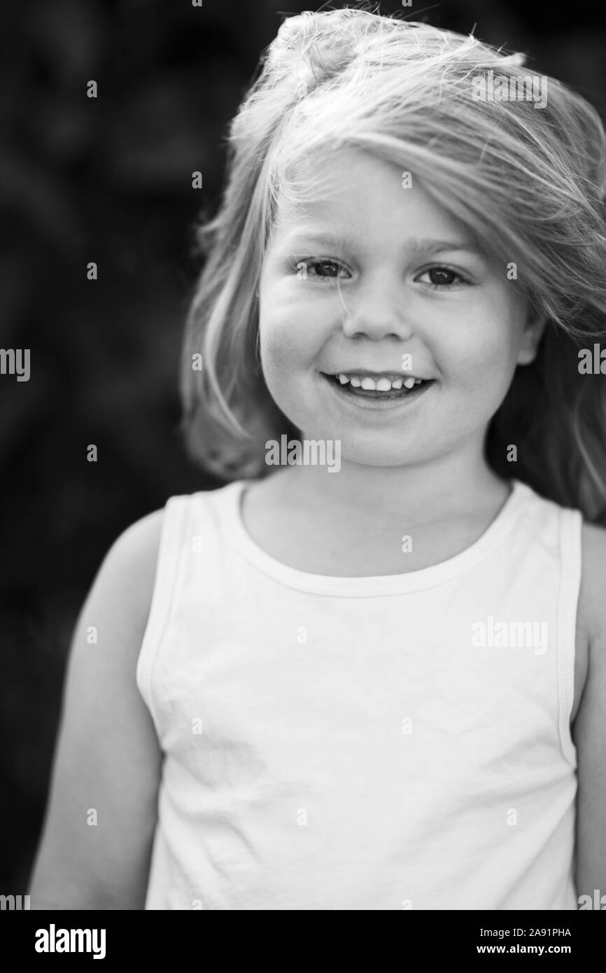 Portrait of girl looking at camera Stock Photo