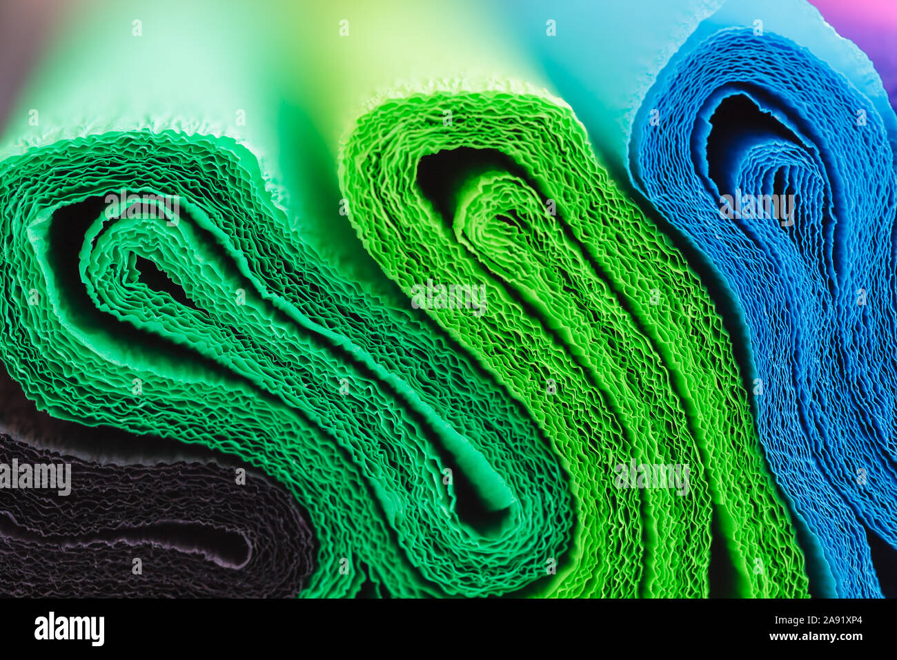 Colorful crepe abstract background Stock Photo