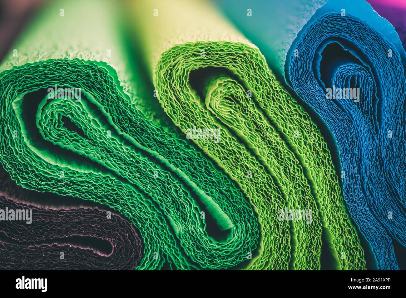 Colorful crepe abstract background Stock Photo
