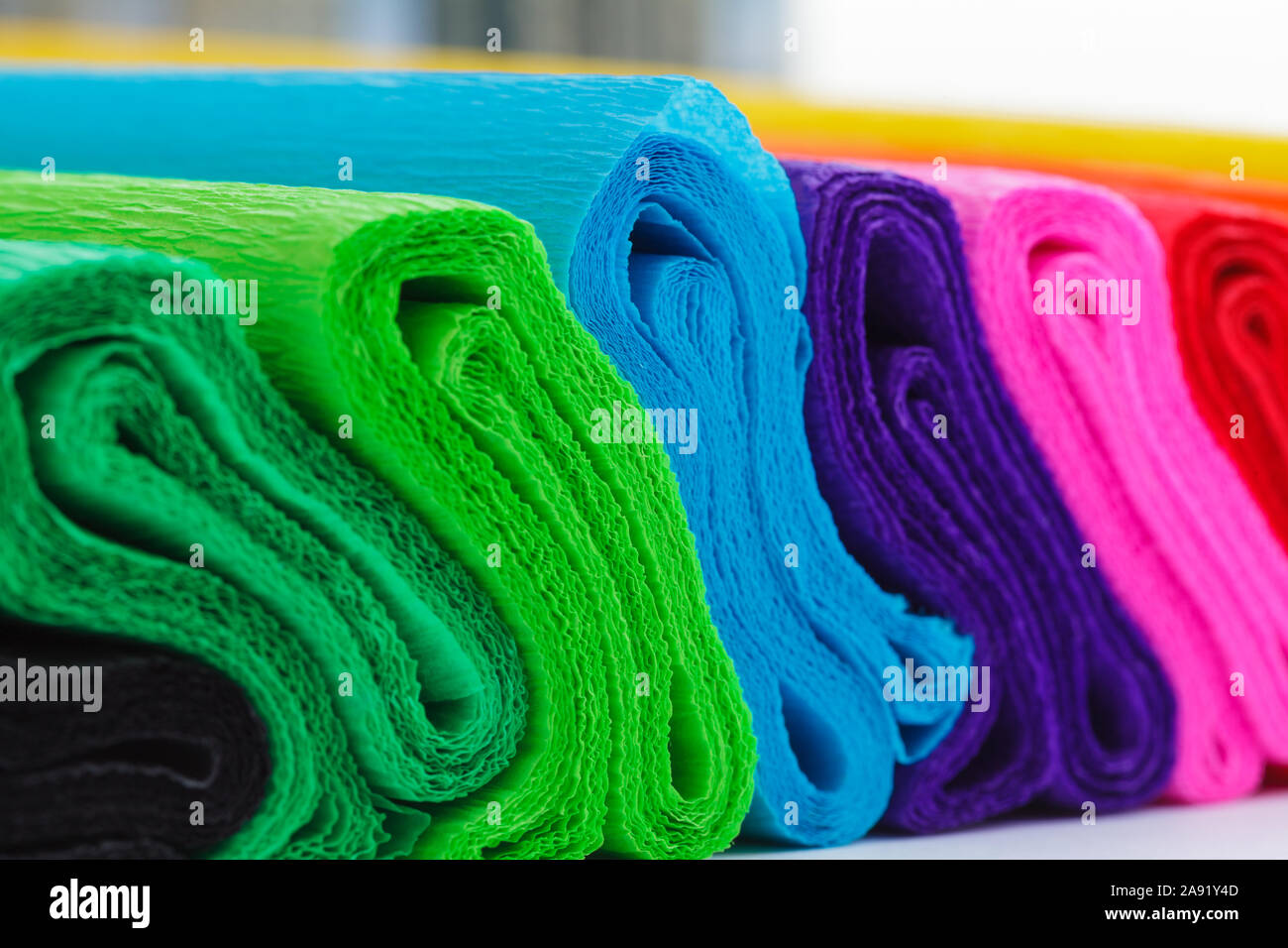 Colorful crepe abstract background Stock Photo