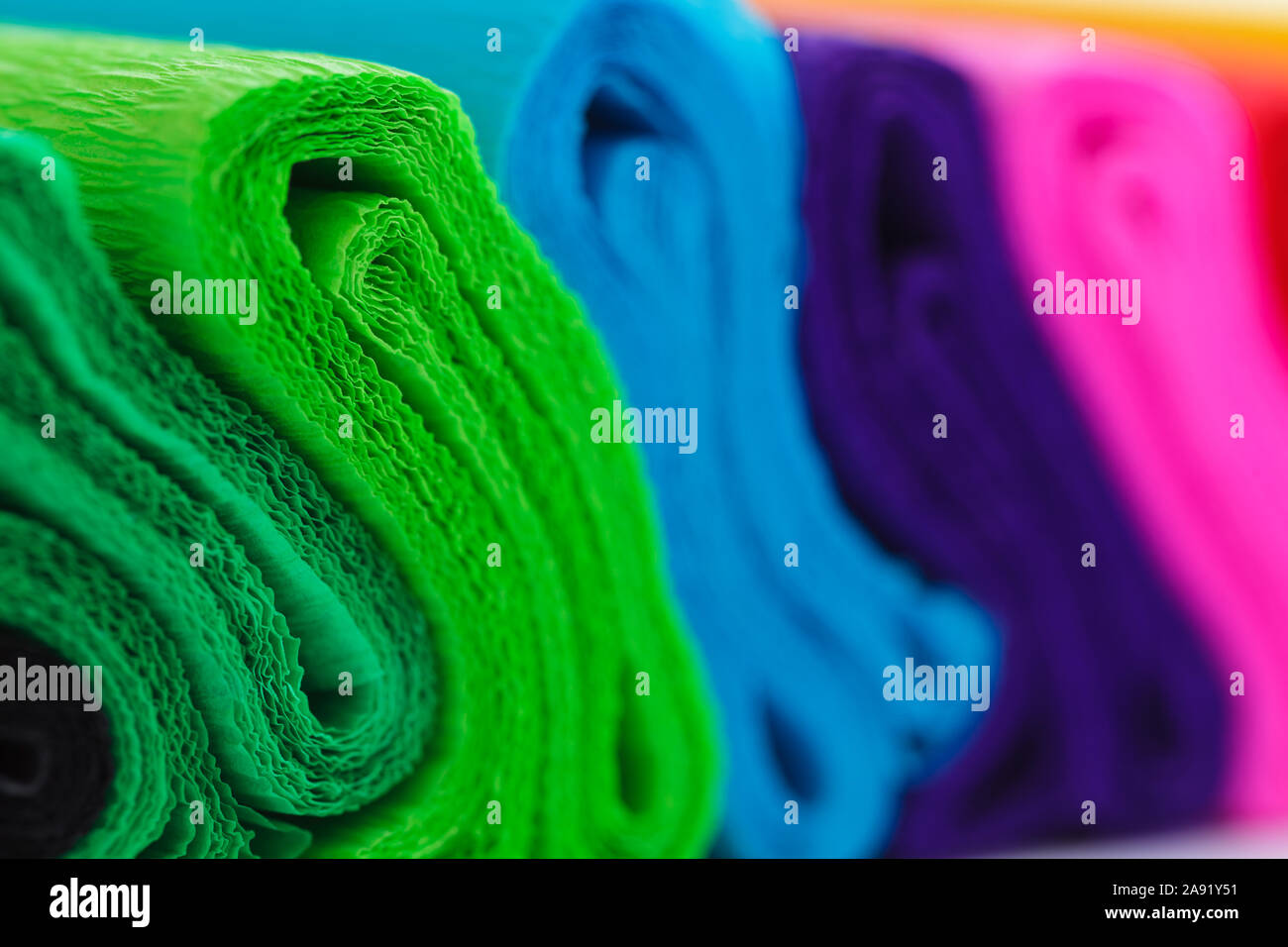 Colorful crepe abstract background Stock Photo