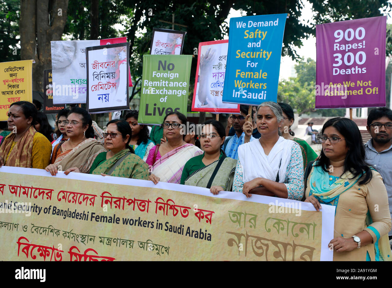 Dhaka, Bangladesh November 12, 2019 Different women's rights