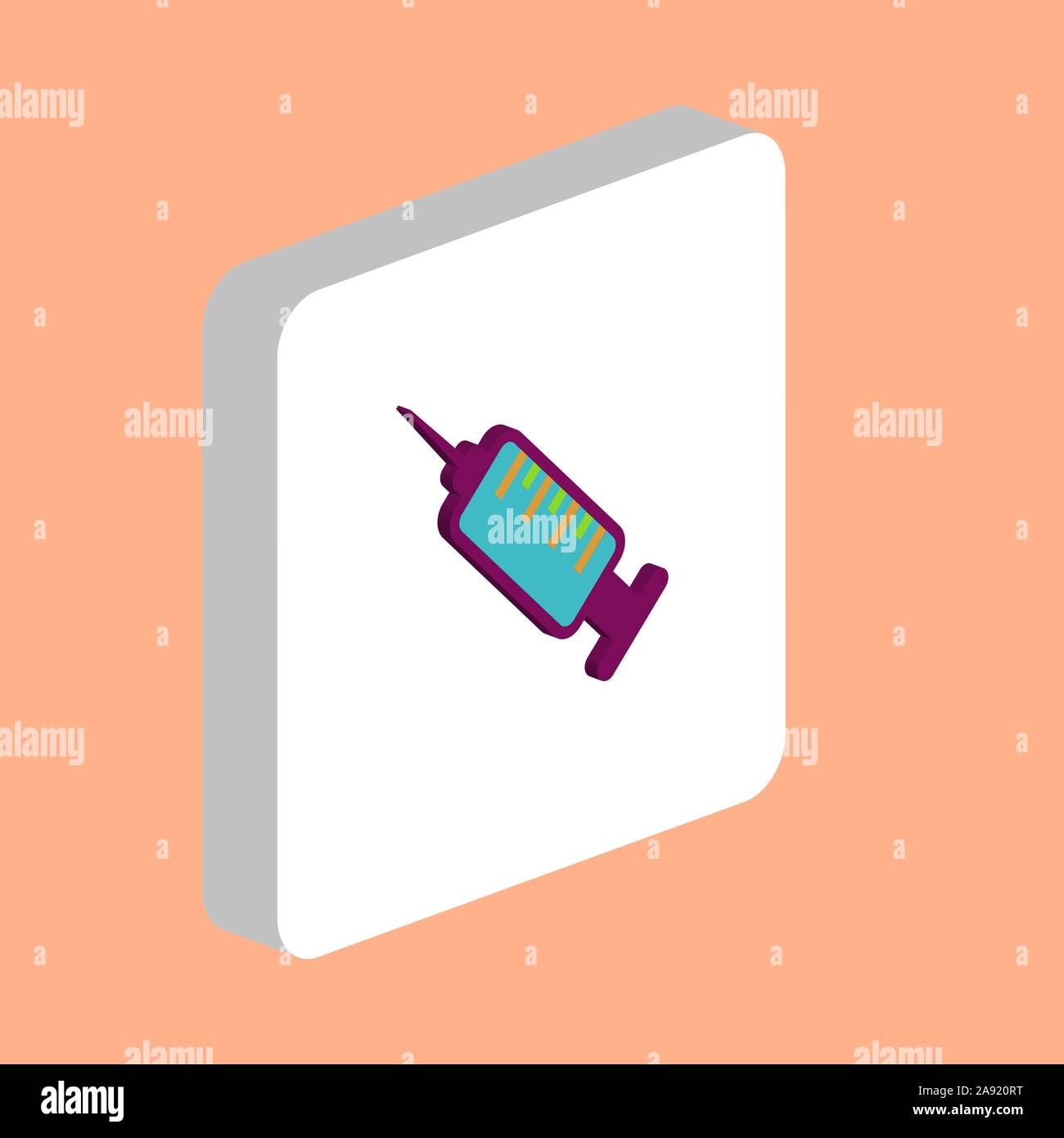 Syringe Simple vector icon. Illustration symbol design template for web ...