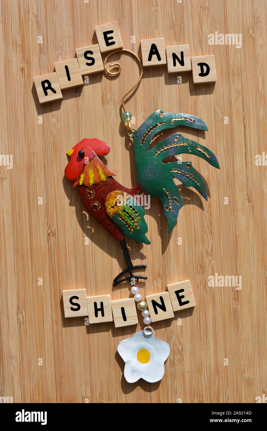 Brown Rooster Decoration