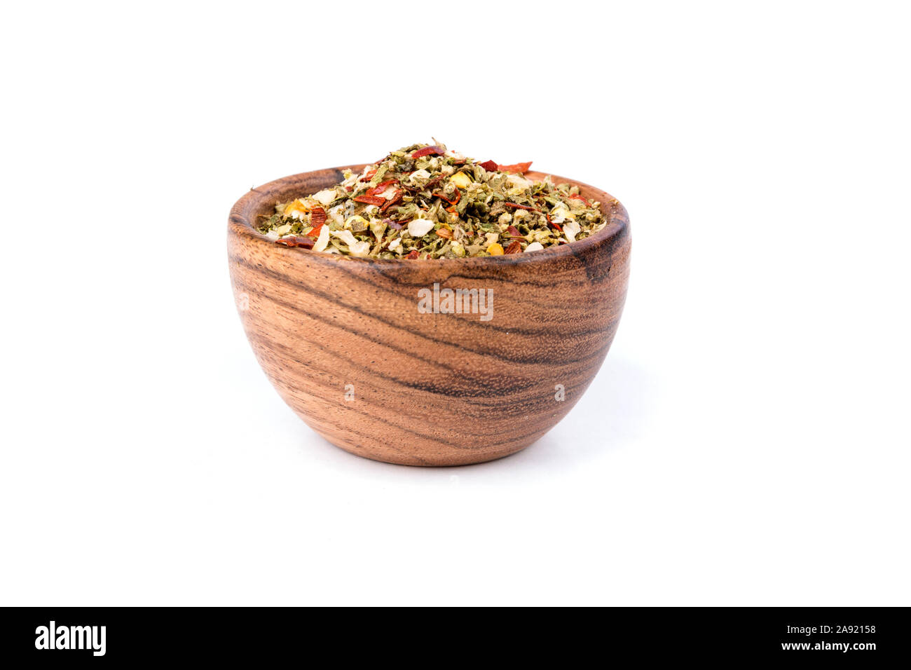 Pile of multicolored menudo seasoning for hispanic cooking Stock Photo