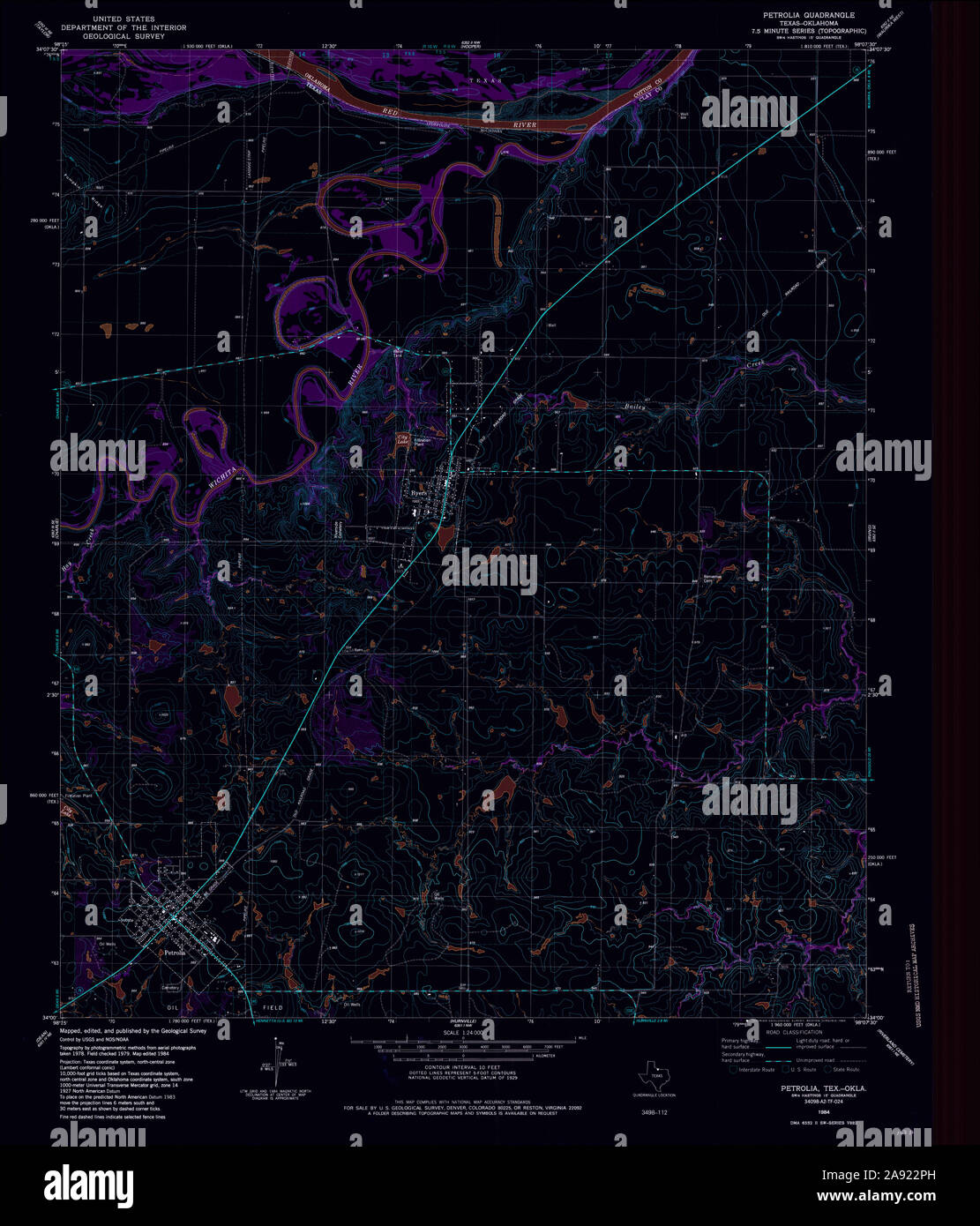 Map of petrolia hires stock photography and images Alamy