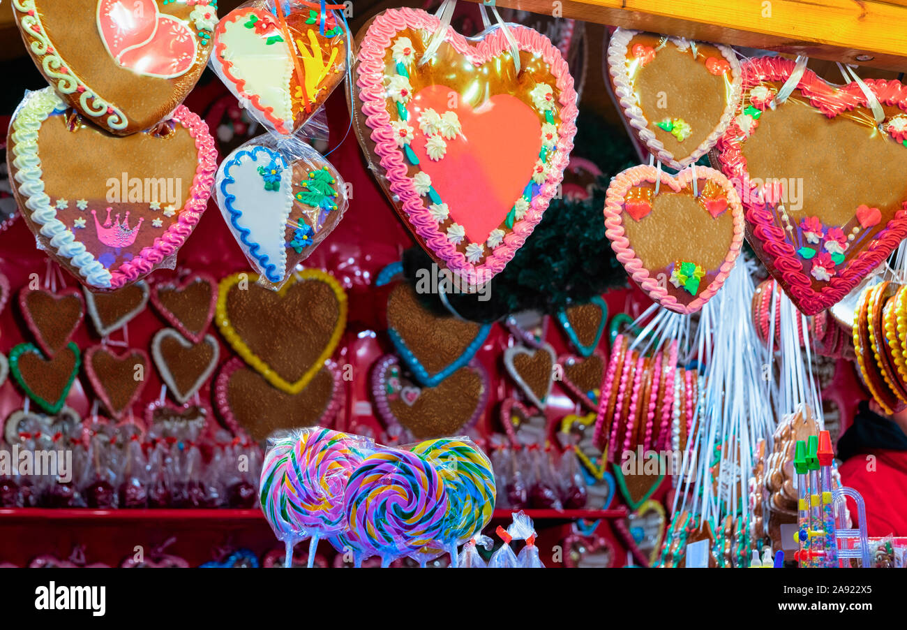 German heart gingerbread cookies hi-res stock photography and images ...