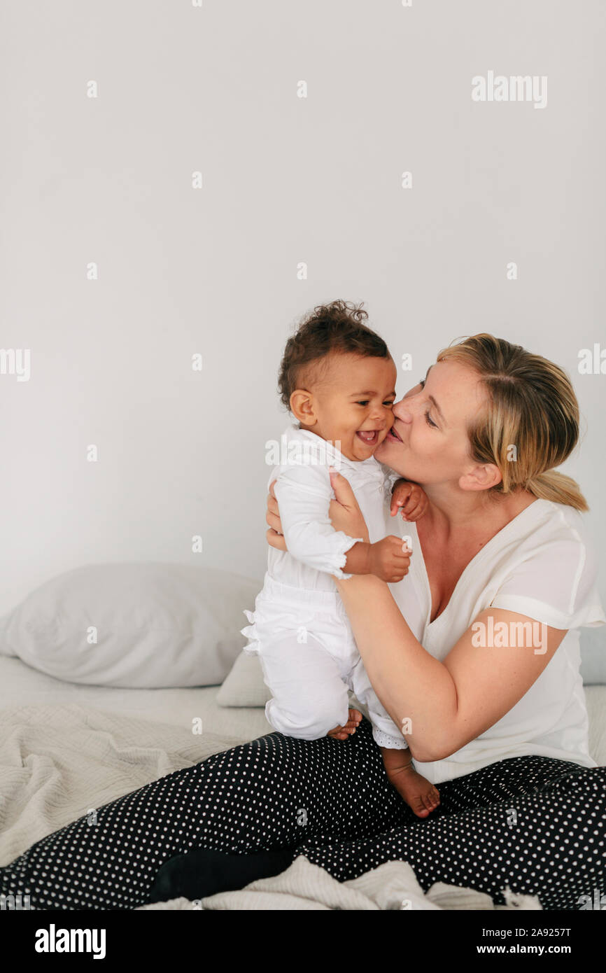Mother with baby girl Stock Photo