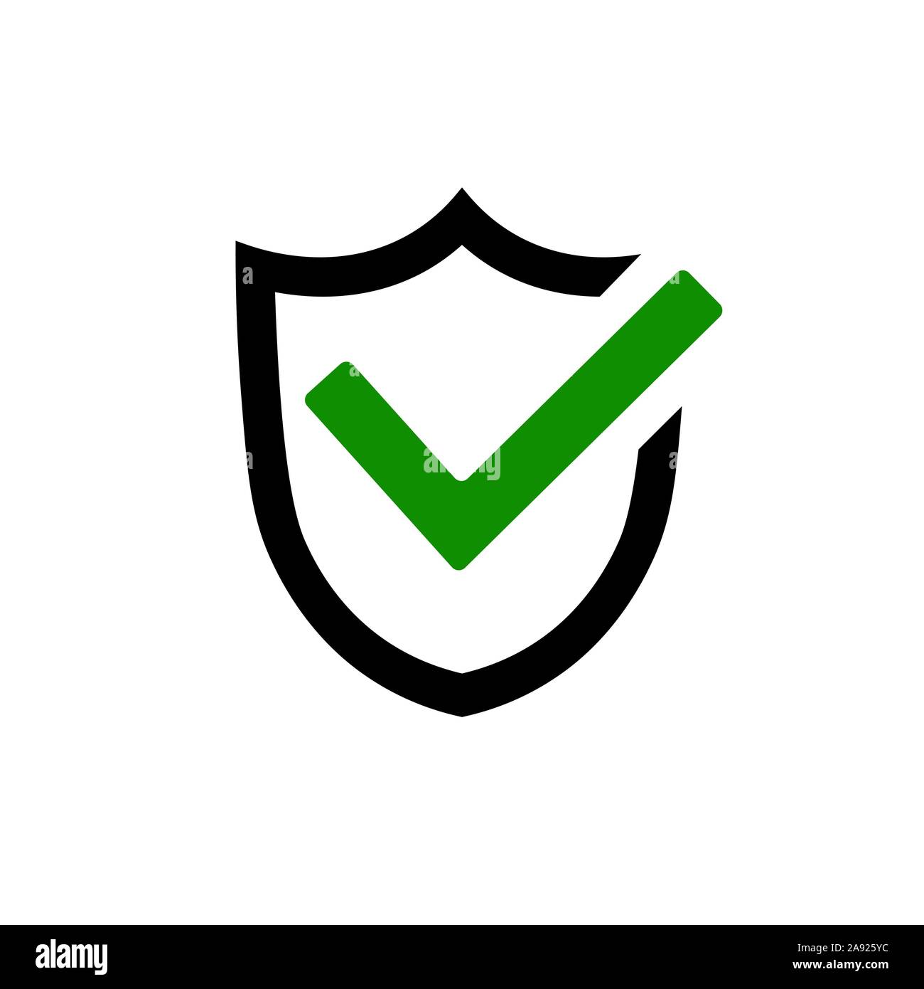 Shield icon. Lock icon. Shield with lock symbol. Stock Vector