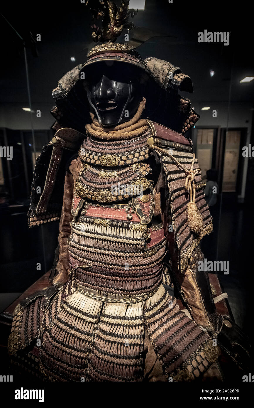 Italy Piedmont Turin - Mazzonis Palace - Mao Museum ( Museo d'Arte Orientale ) - Museum of Oriental art -  Samurai Suits of armour Stock Photo