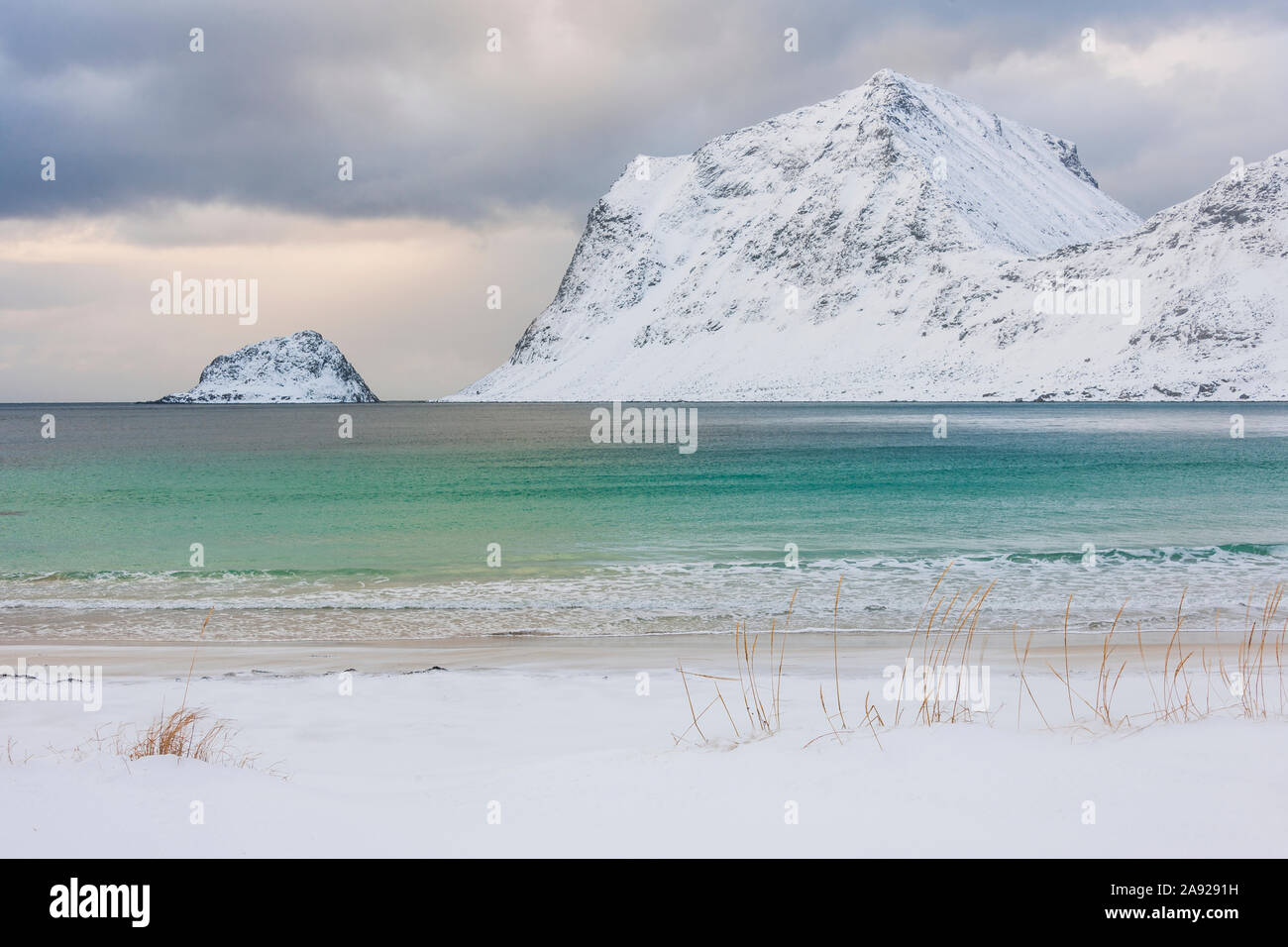 Coast at winter Stock Photo