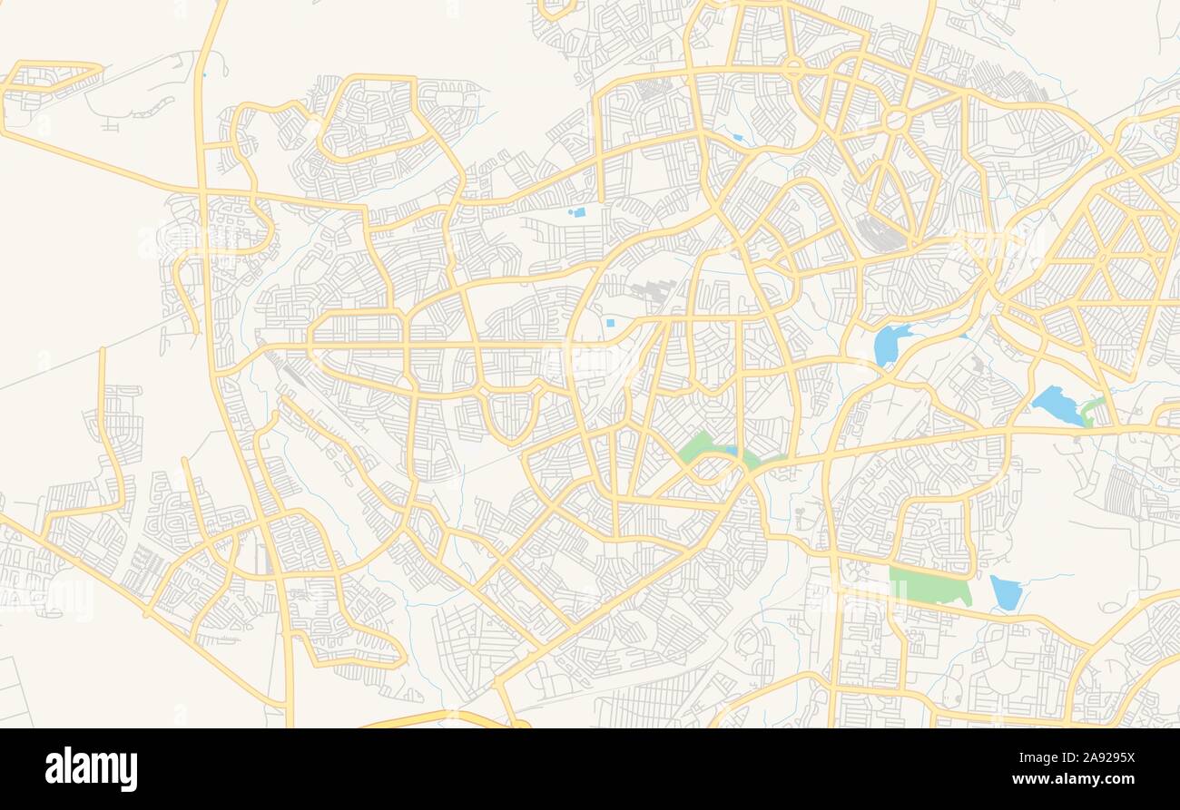 Soweto Map With Street Names Printable Street Map Of Soweto, South Africa. Map Template For Business Use  Stock Vector Image & Art - Alamy