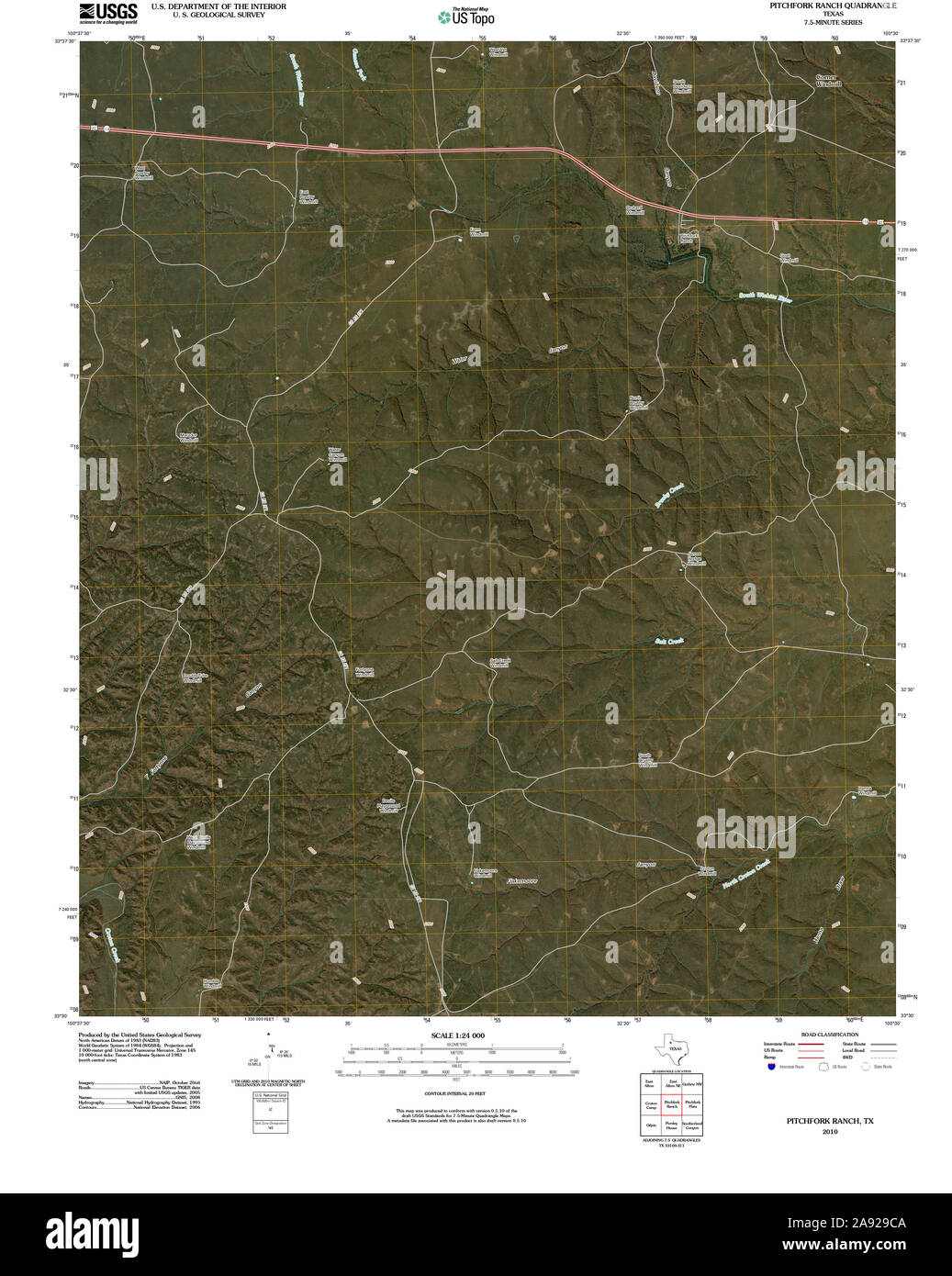 Pitchfork ranch texas Cut Out Stock Images &amp; Pictures - Alamy