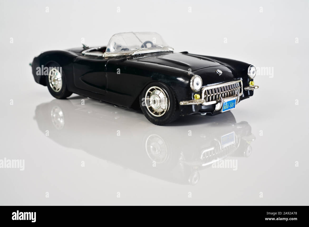 Altes Blechspielzeug, Auto, Corvette, USA, Stock Photo