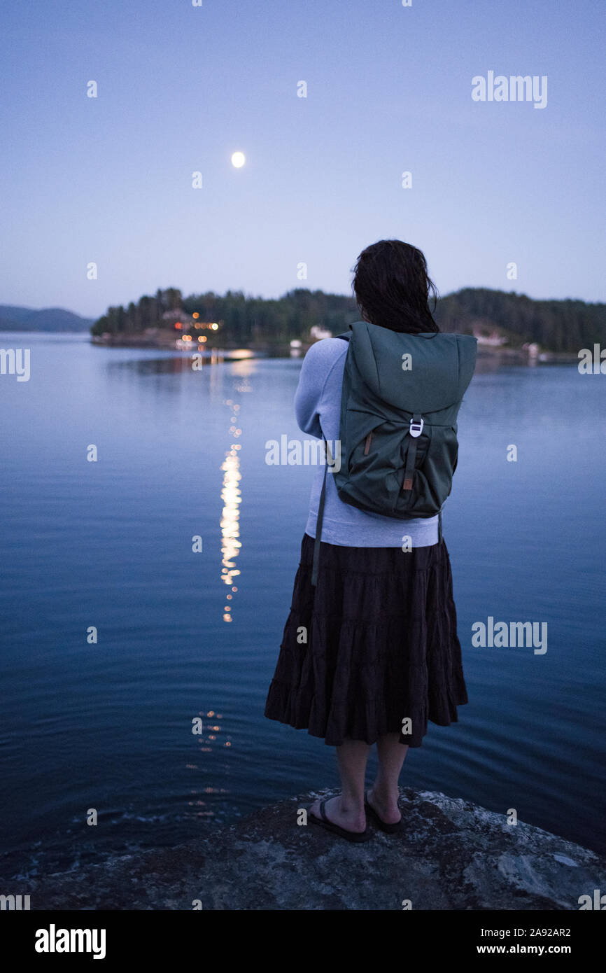 Woman at sea Stock Photo - Alamy