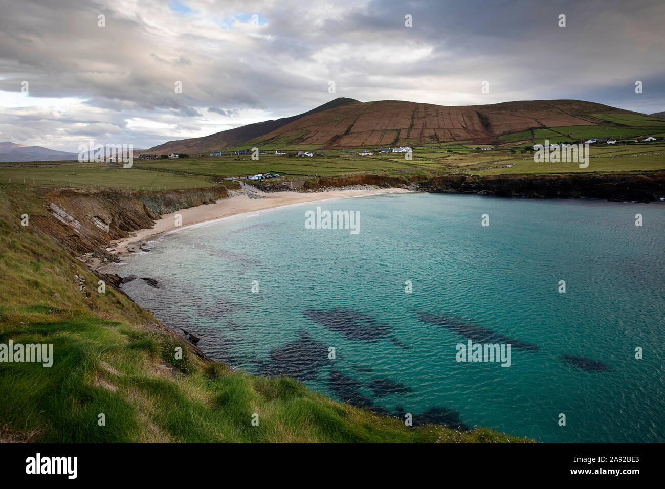 Clogher Beach, Near Ballyferriter, Dingle Peninsula, County Kerry, Ireland Stock Photo