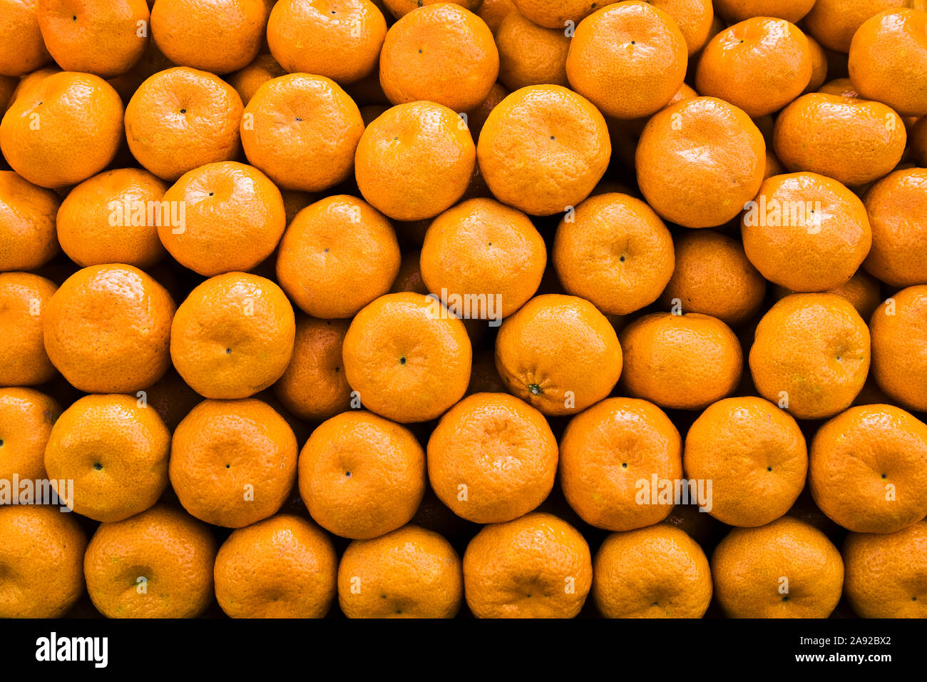 Frische Mandarinen Stock Photo