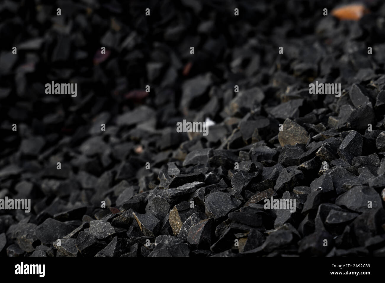 Crushed gravel texture background, background made of a closeup of a