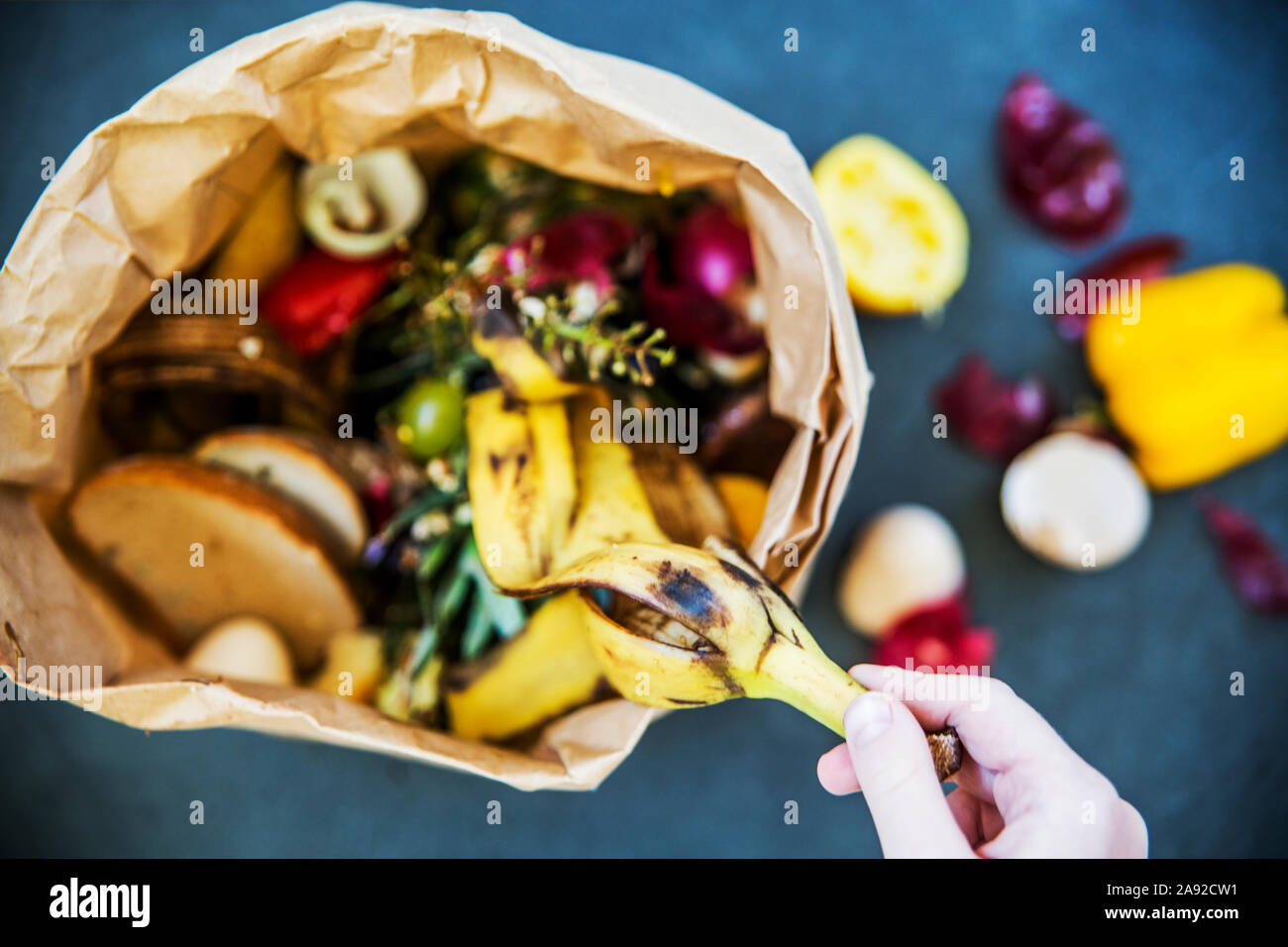 Fruit and vegetable scraps Stock Photo Alamy