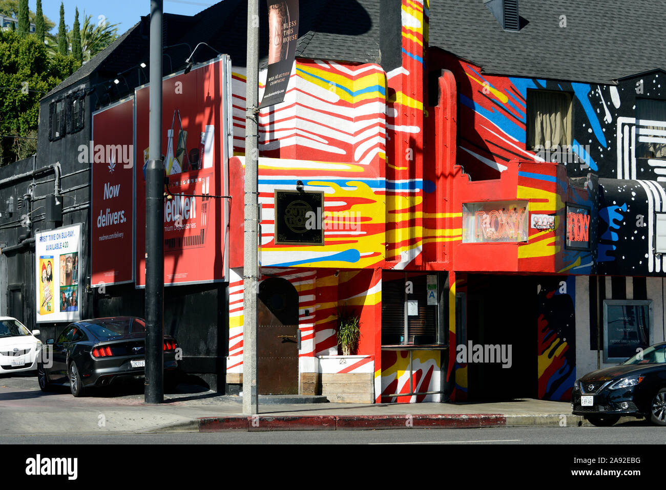 Legendary music club The Roxy Theatre on the Sunset Strip in