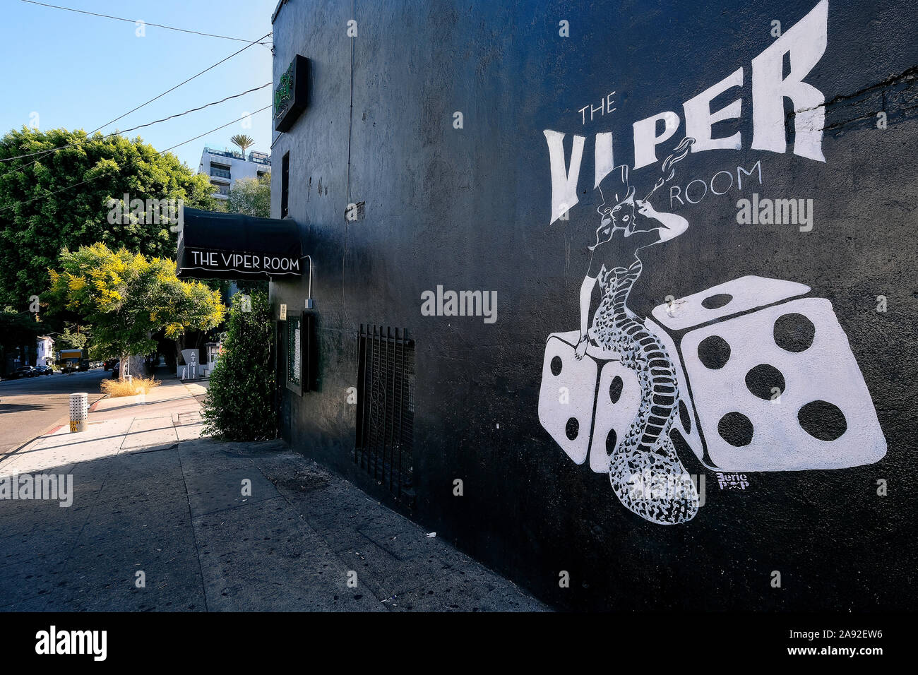Legendary night club The Viper Room on the Sunset Strip in West