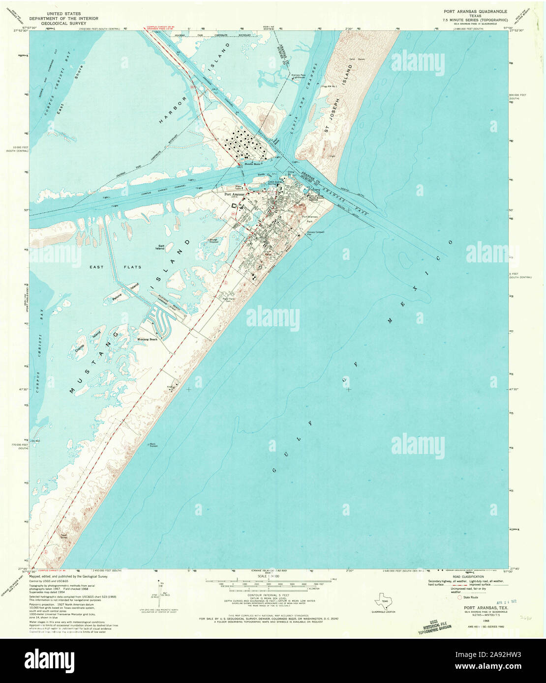 Map of port aransas hires stock photography and images Alamy