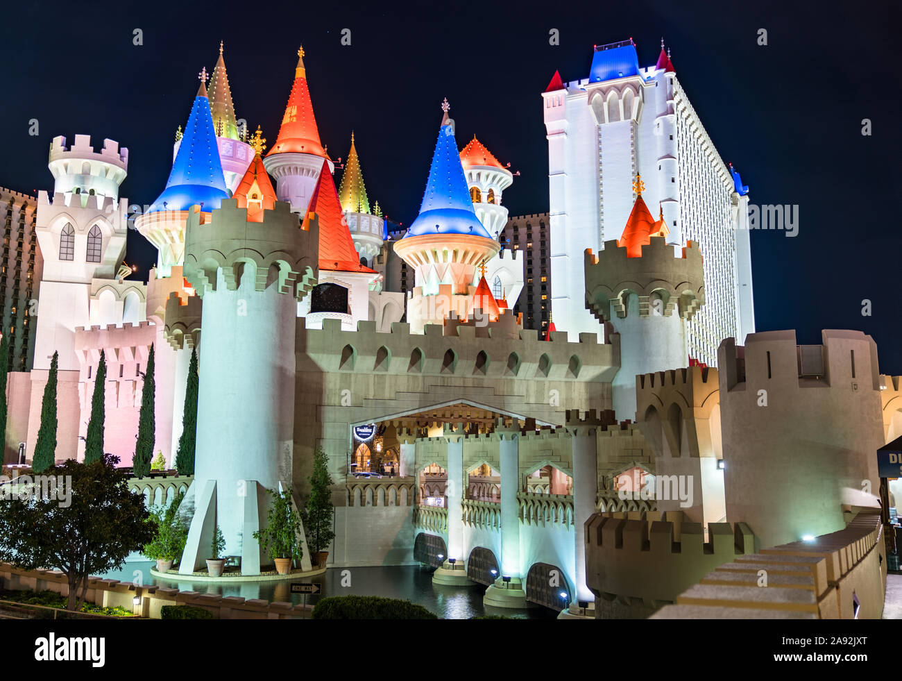 Excalibur Hotel and Casino in Las Vegas - Nevada, United States Stock Photo