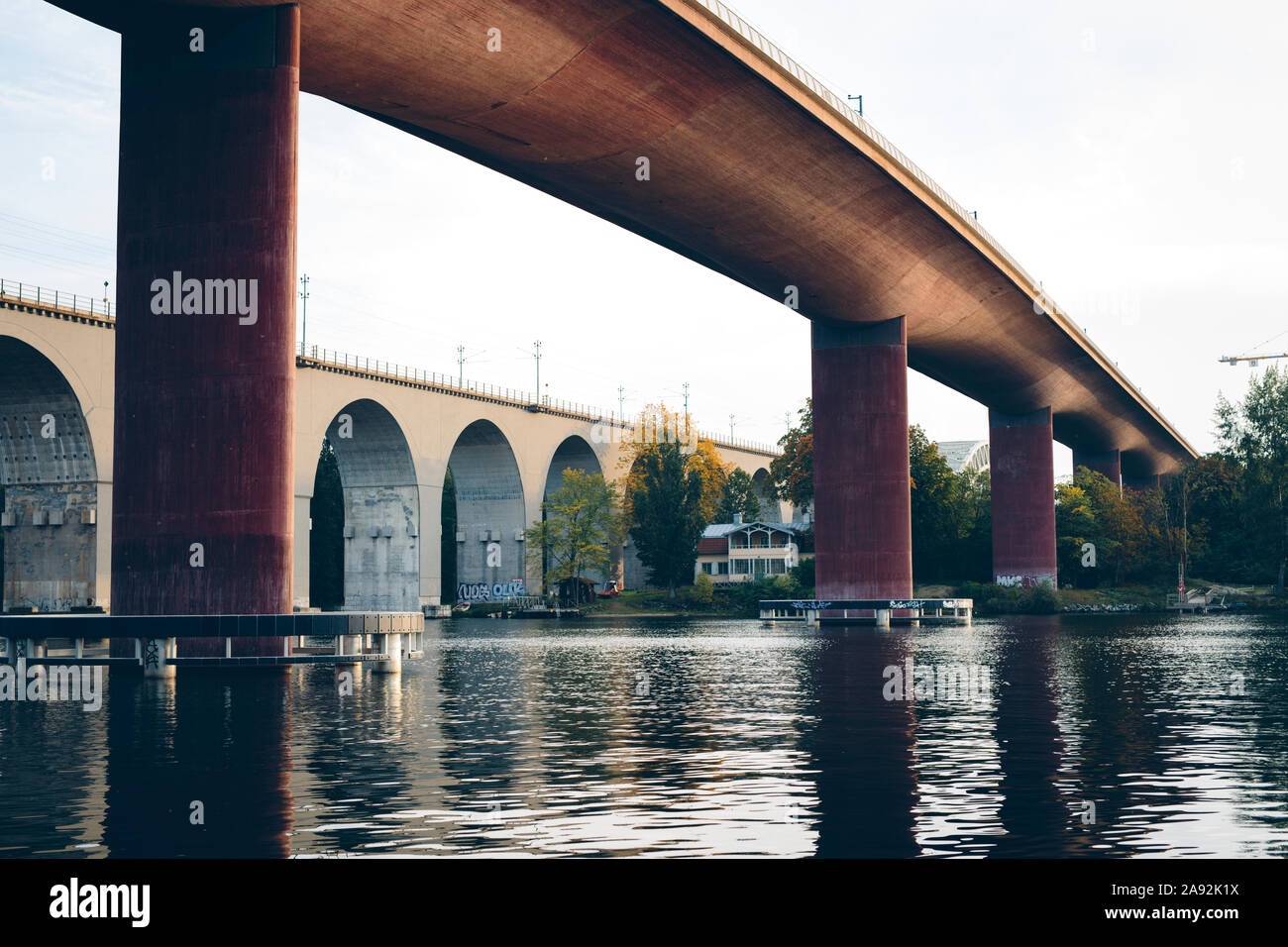 Bridges over river Stock Photo