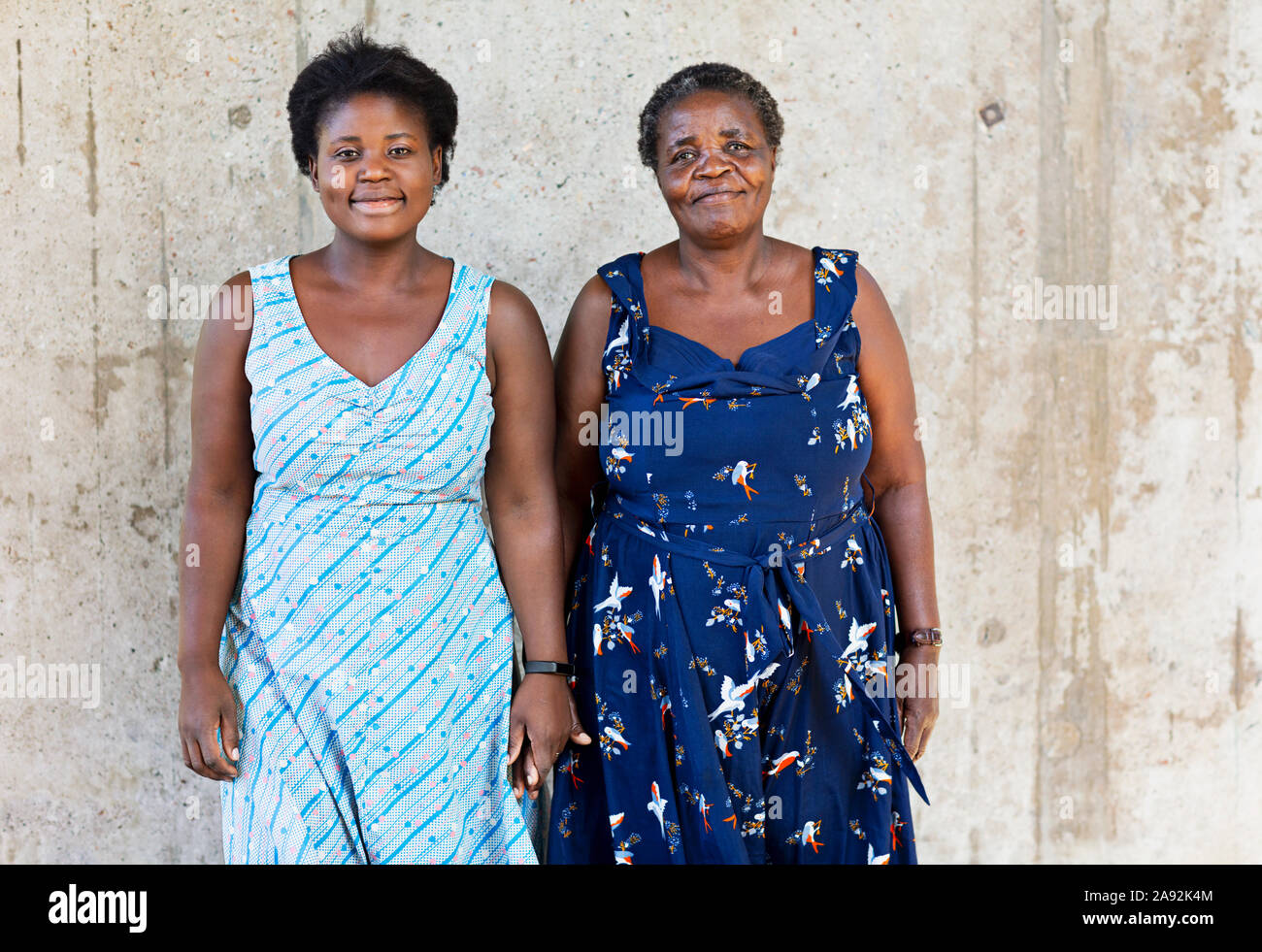Woman with adult daughter Stock Photo