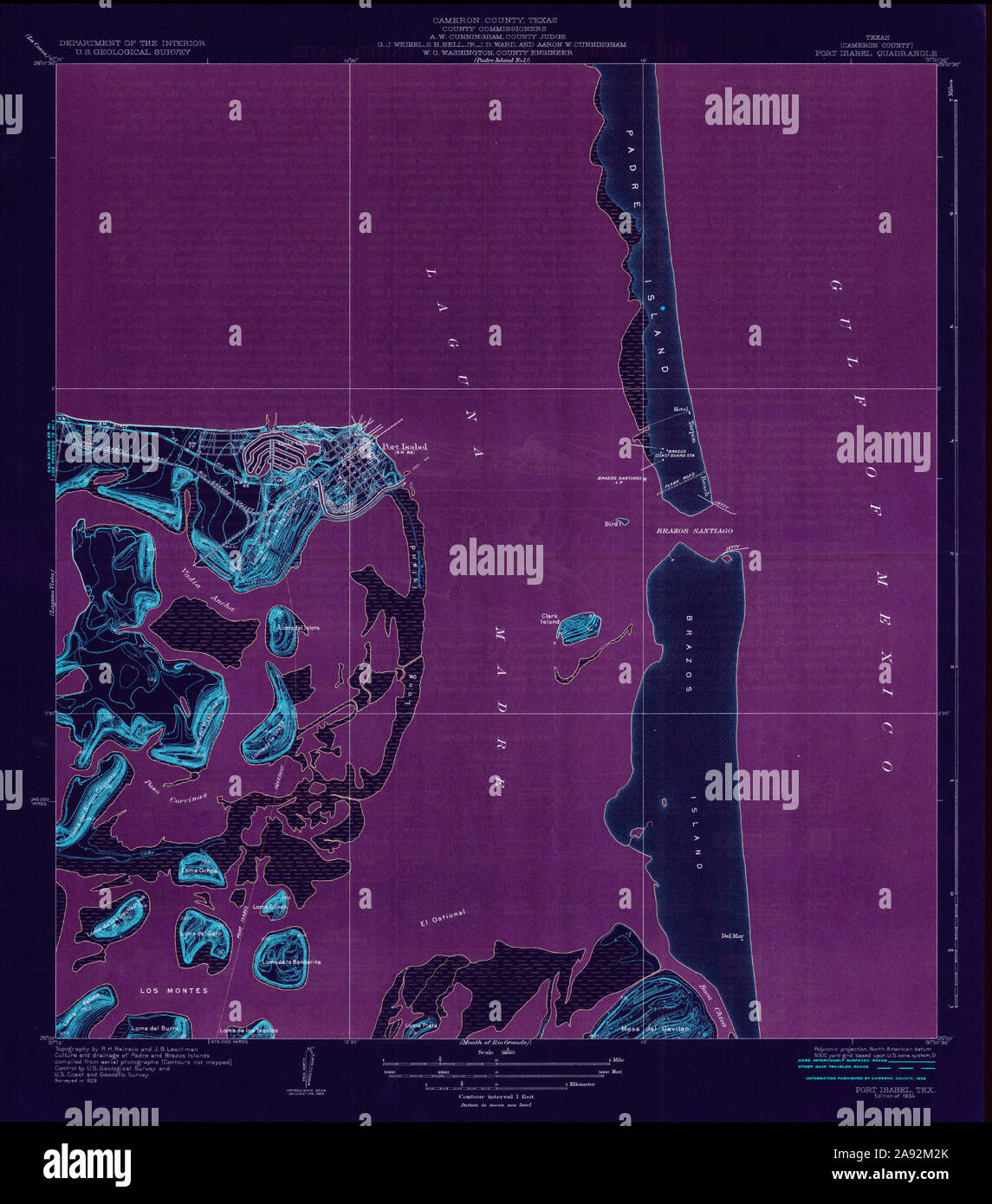 Map of port isabel hires stock photography and images Alamy