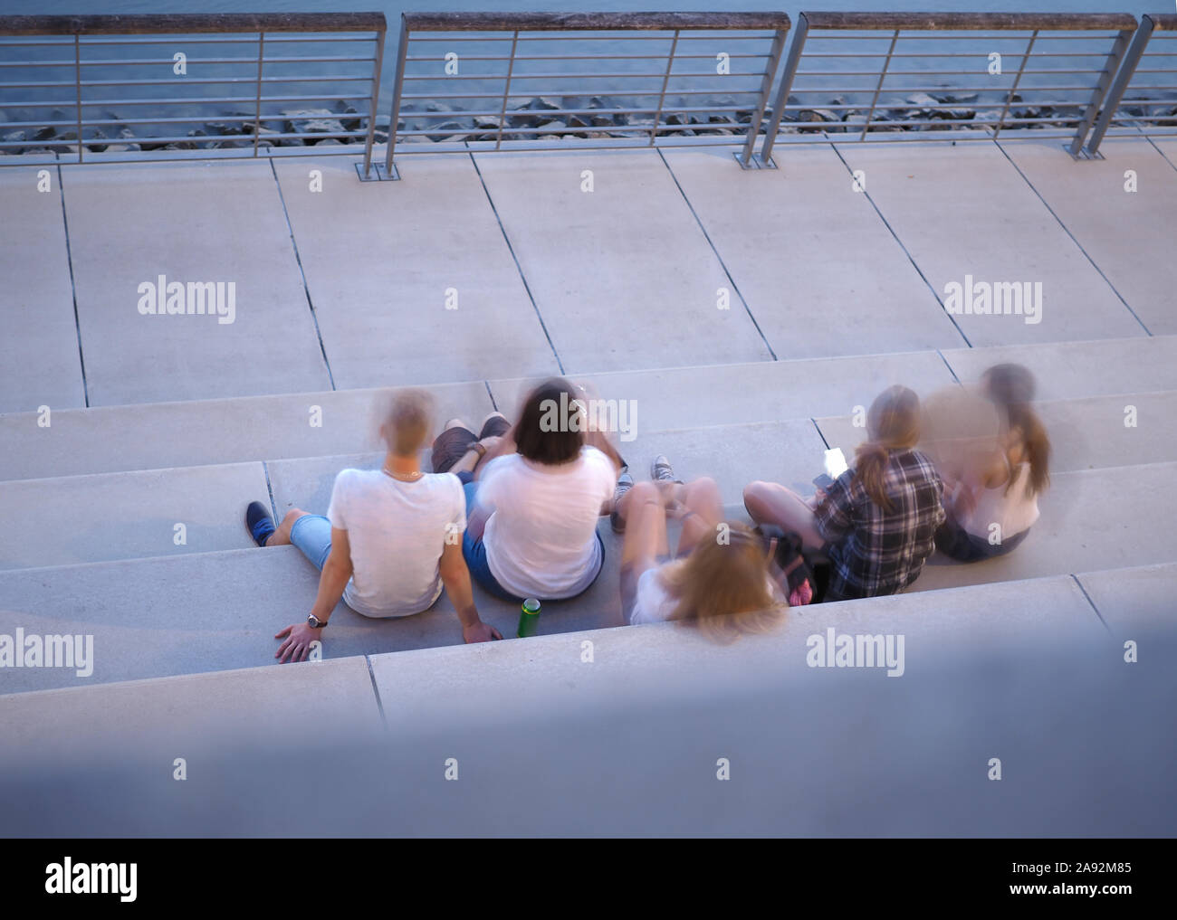 Cologne riverside steps hi-res stock photography and images - Alamy