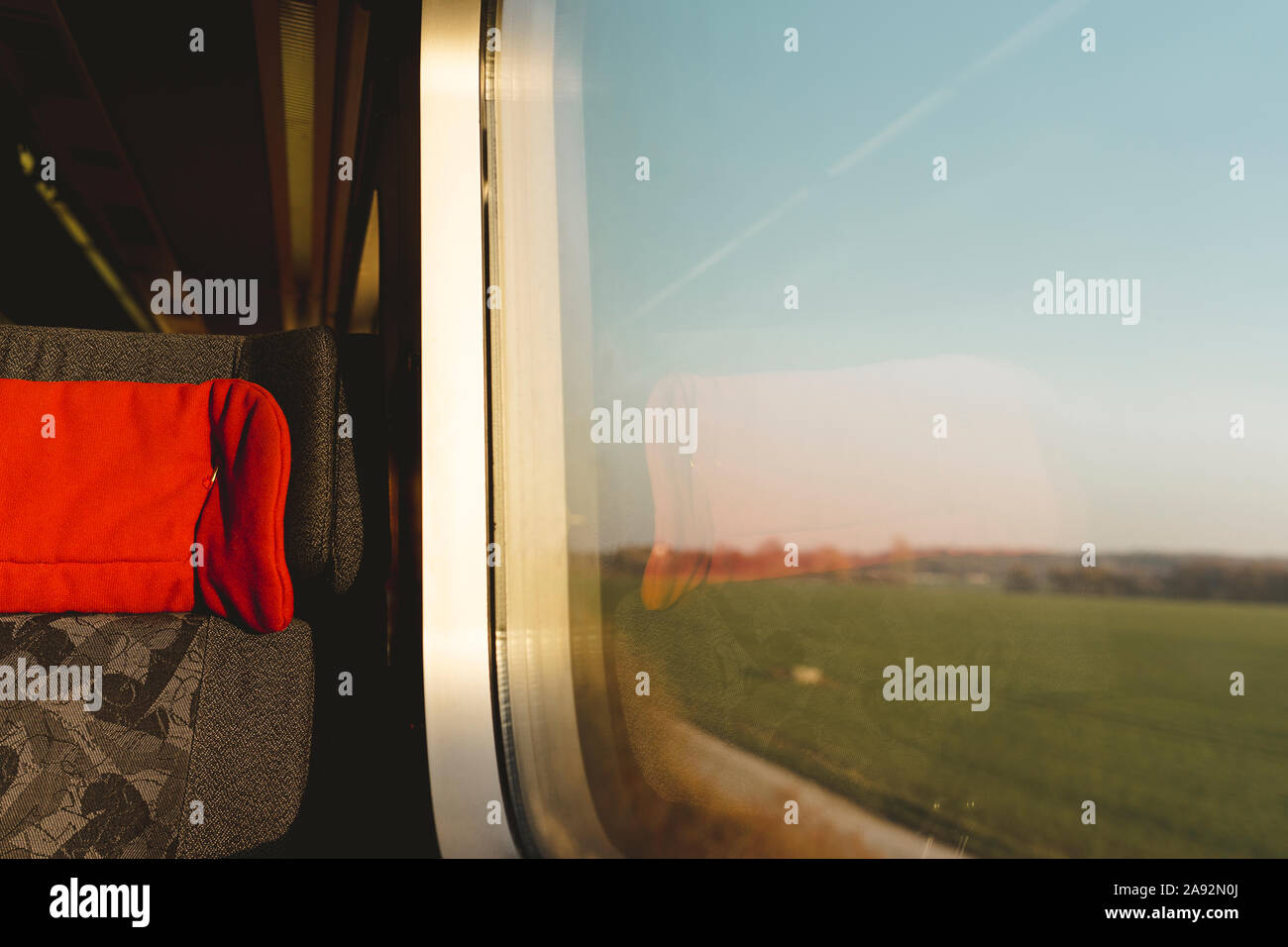 Train window Stock Photo