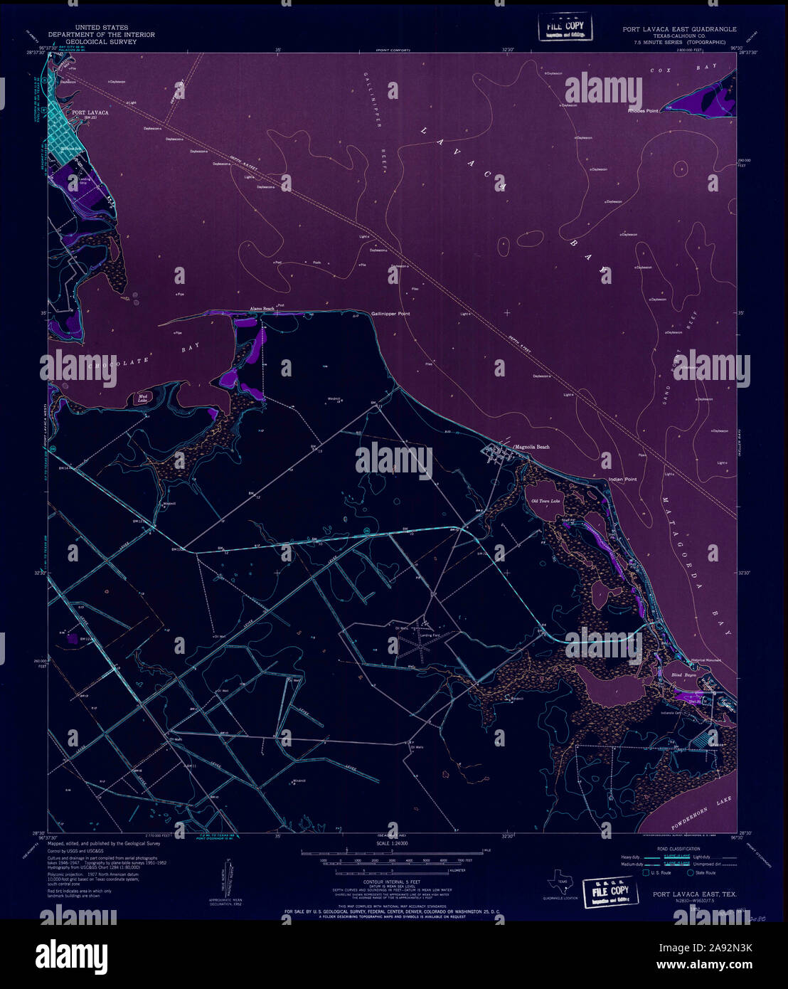 Map of port lavaca texas hires stock photography and images Alamy