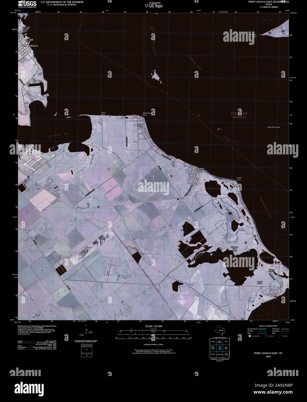 Port lavaca texas map hires stock photography and images Alamy