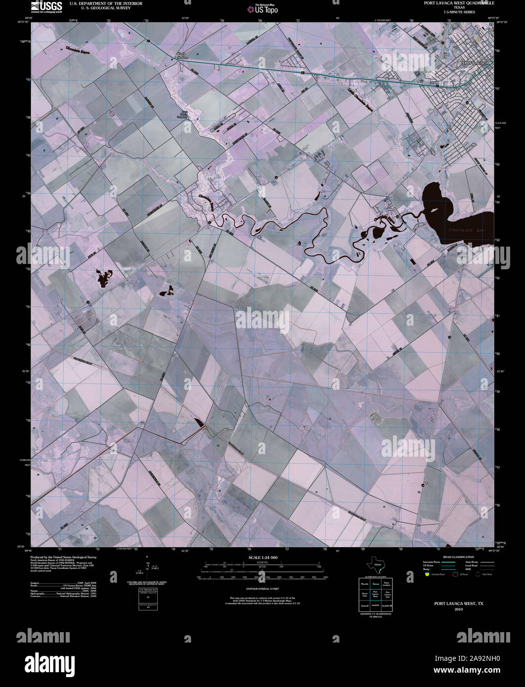 Port lavaca texas map hires stock photography and images Alamy