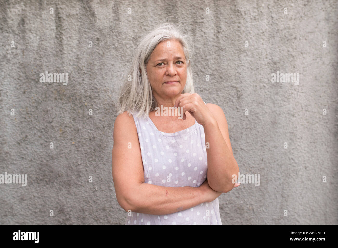 Senior grey haired woman hi-res stock photography and images - Alamy