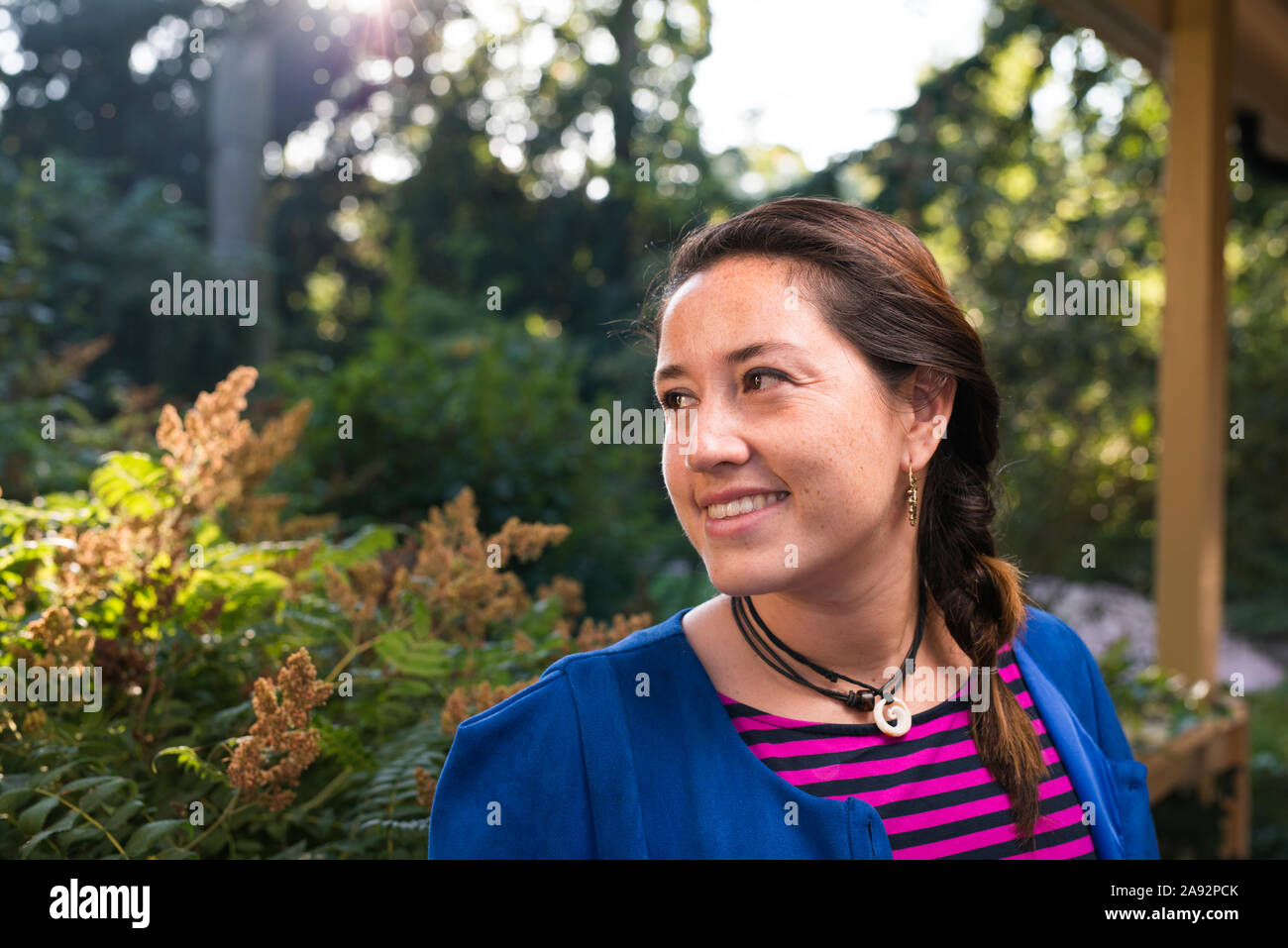 Portrait of young woman Stock Photo