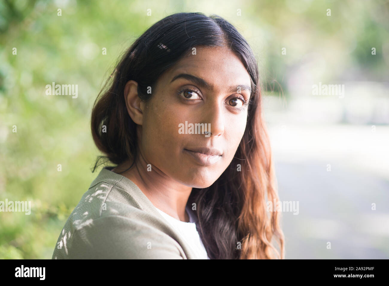 Portrait of young woman Stock Photo