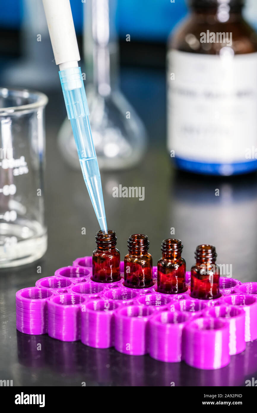 Laboratory testing of cannabis; Cave Junction, Oregon, United States of America Stock Photo Alamy
