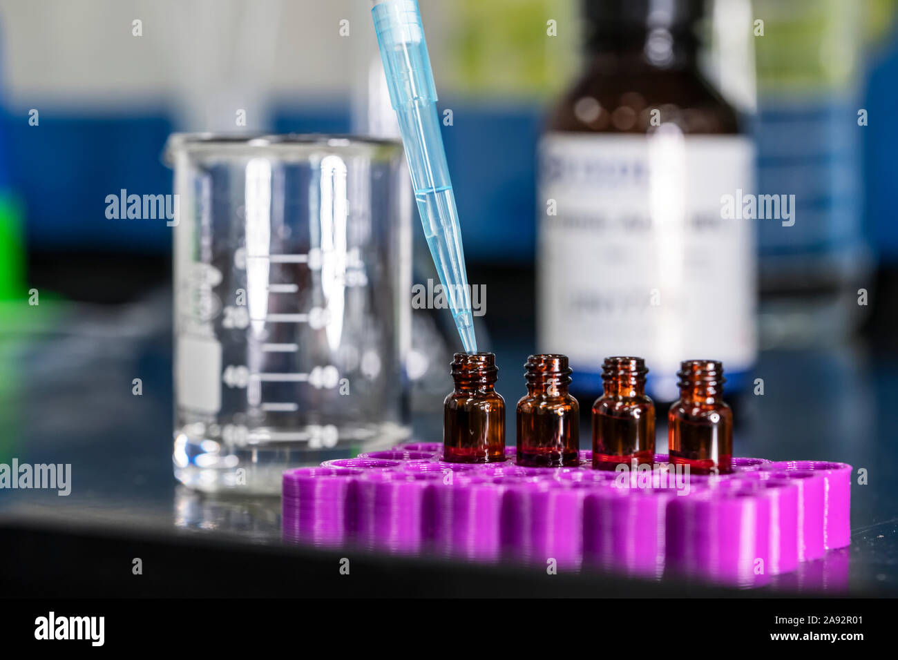 Laboratory testing of cannabis; Cave Junction, Oregon, United States of America Stock Photo Alamy