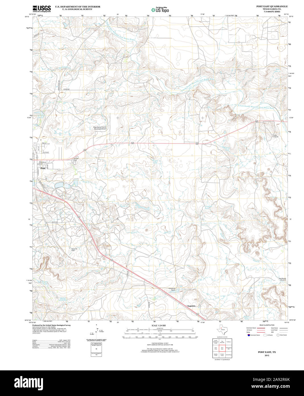 Map of post texas hi-res stock photography and images - Alamy