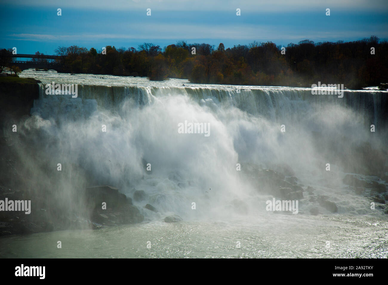 Niagara Falls in autumn Stock Photo