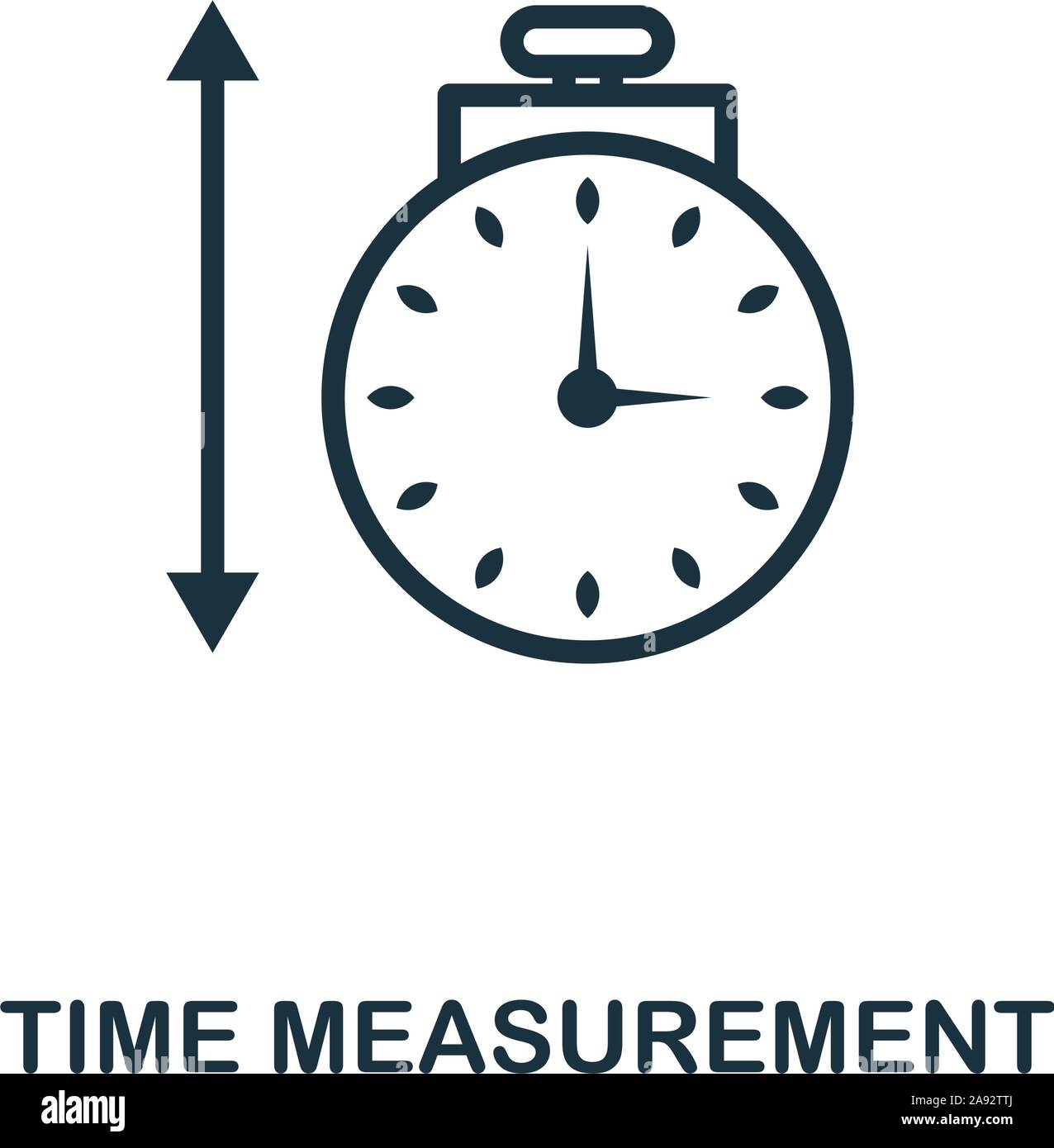 Time Measurement icon outline style. Thin line creative Time ...