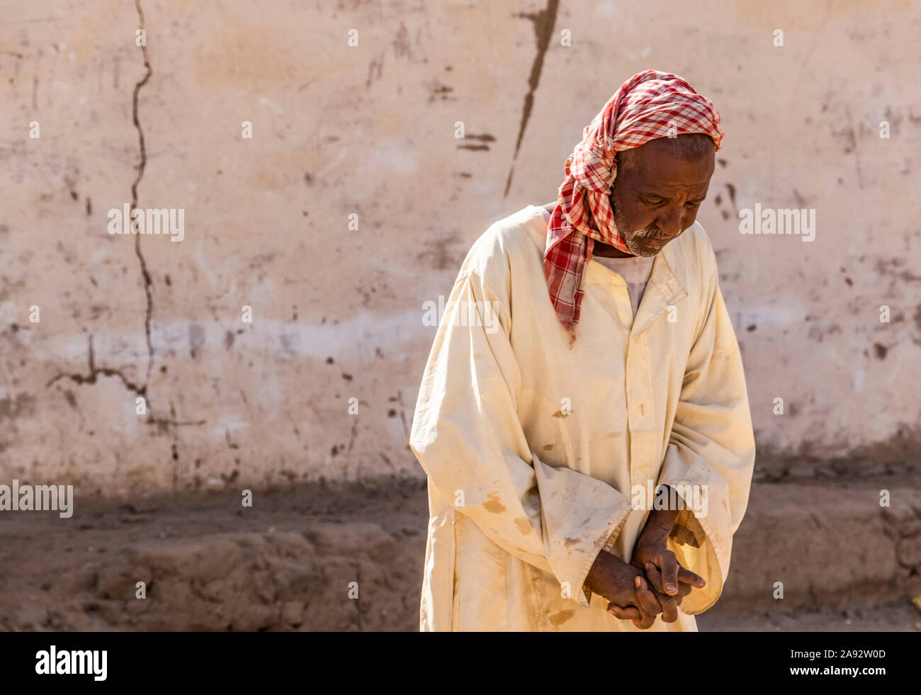 Sudanese man; Abri, Northern State, Sudan Stock Photo