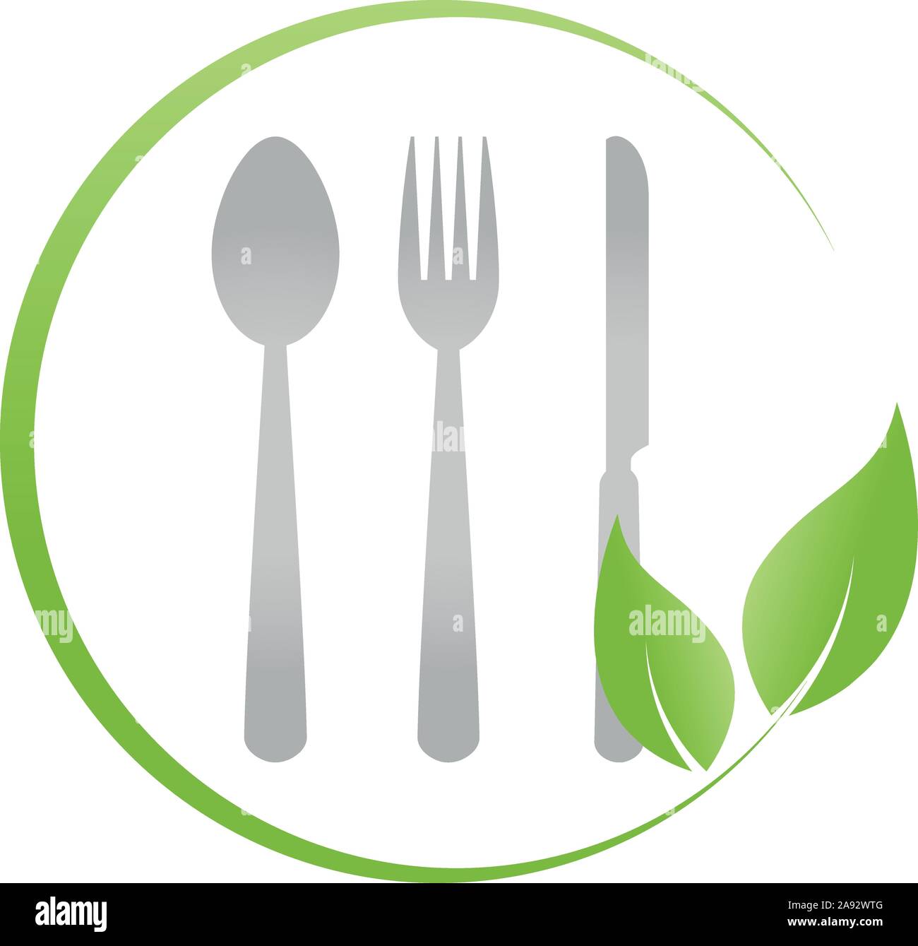 fork, knife, spoon, logo Stock Vector