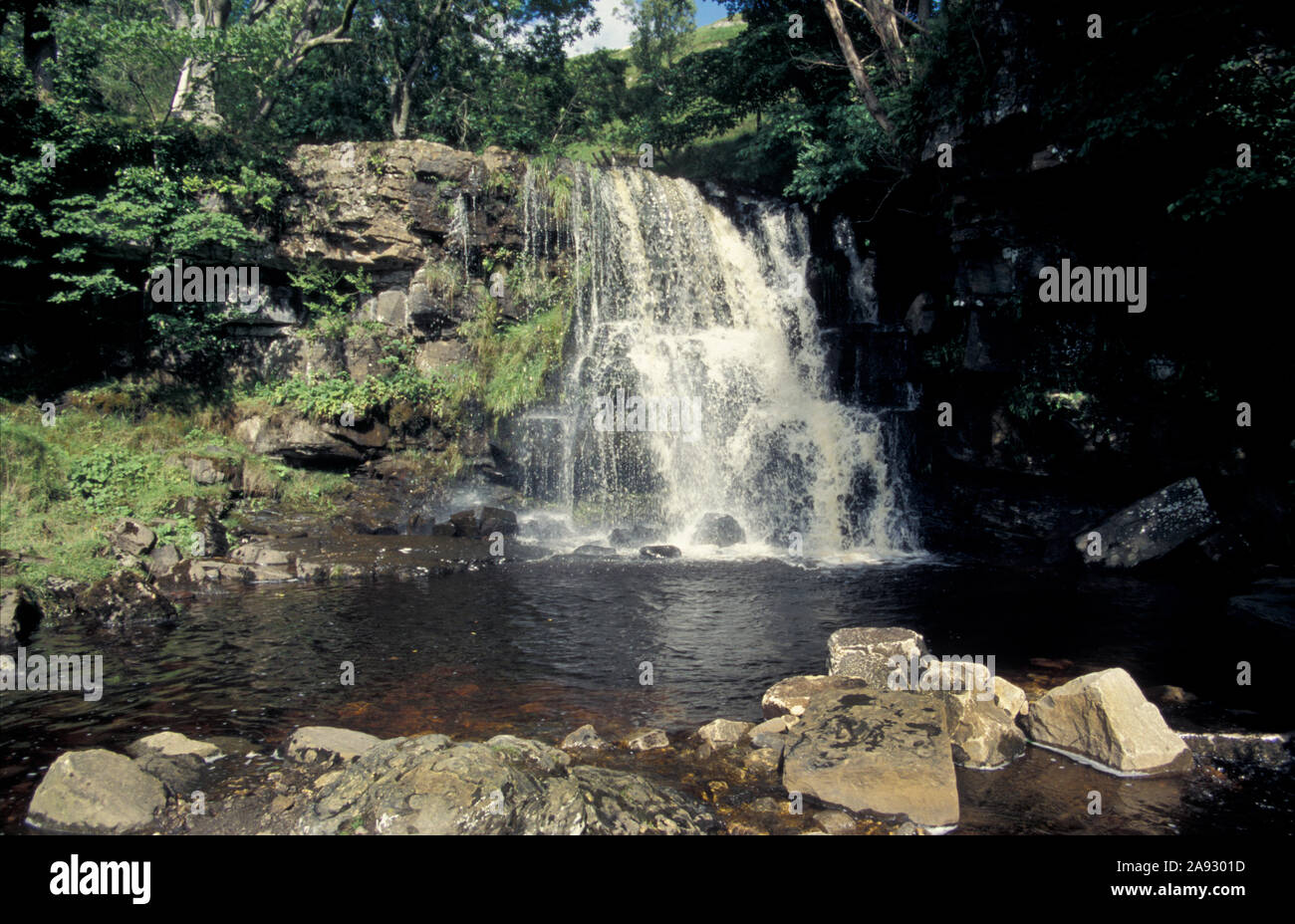 East Gill Force, Keld, Swaledale, Yorkshire Dales National Park, England Stock Photo